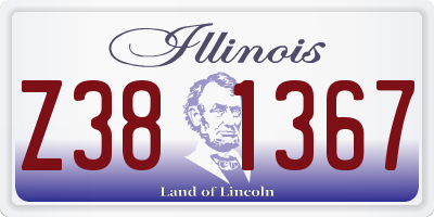IL license plate Z381367