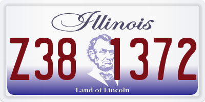 IL license plate Z381372