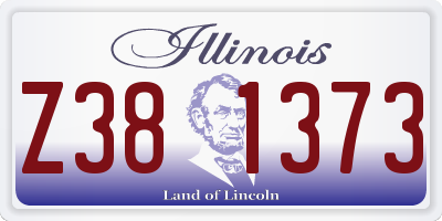 IL license plate Z381373