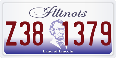 IL license plate Z381379