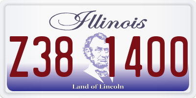IL license plate Z381400
