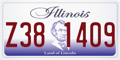 IL license plate Z381409