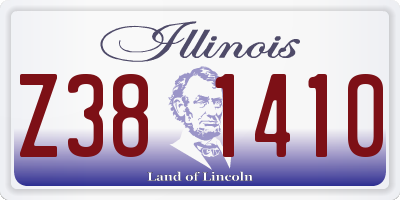 IL license plate Z381410