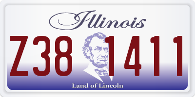 IL license plate Z381411