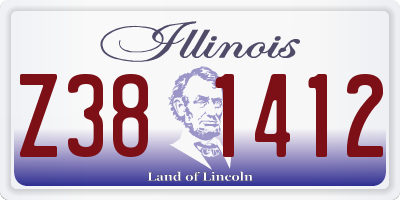 IL license plate Z381412