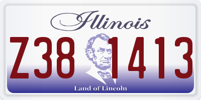 IL license plate Z381413
