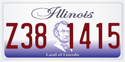 IL license plate Z381415