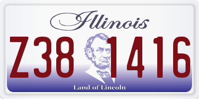 IL license plate Z381416