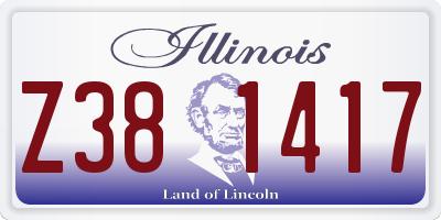 IL license plate Z381417