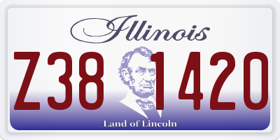 IL license plate Z381420