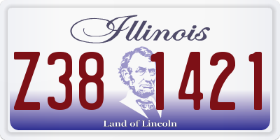 IL license plate Z381421