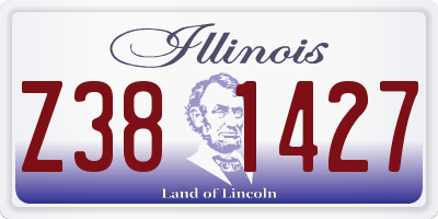 IL license plate Z381427