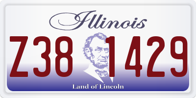 IL license plate Z381429