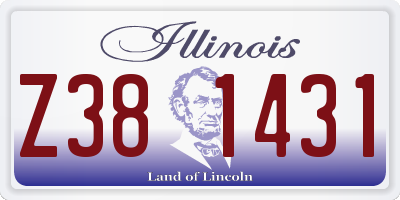 IL license plate Z381431