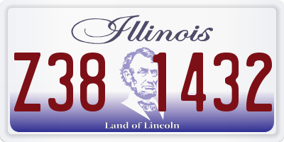 IL license plate Z381432