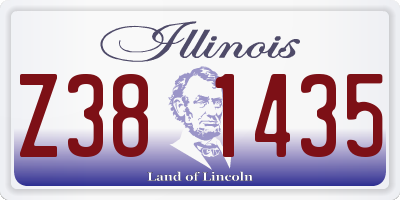 IL license plate Z381435