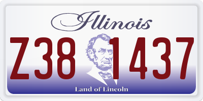 IL license plate Z381437