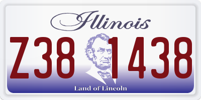 IL license plate Z381438