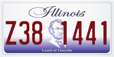 IL license plate Z381441