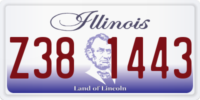 IL license plate Z381443