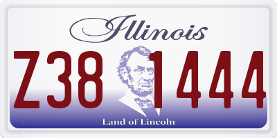 IL license plate Z381444
