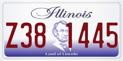 IL license plate Z381445