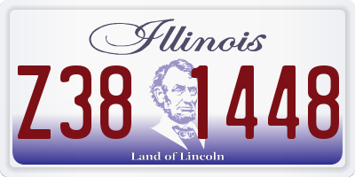 IL license plate Z381448