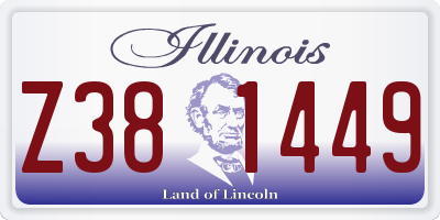IL license plate Z381449