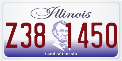 IL license plate Z381450