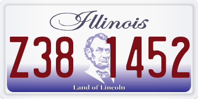 IL license plate Z381452