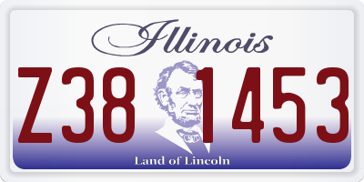 IL license plate Z381453