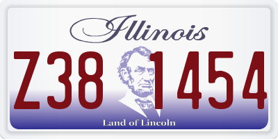 IL license plate Z381454