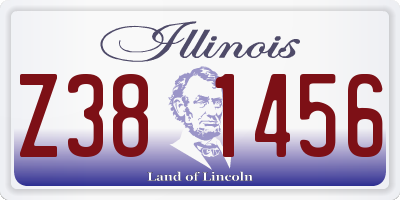 IL license plate Z381456