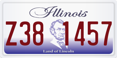 IL license plate Z381457