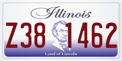 IL license plate Z381462