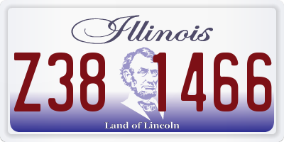 IL license plate Z381466