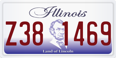IL license plate Z381469