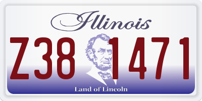 IL license plate Z381471