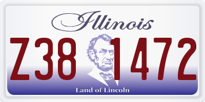IL license plate Z381472