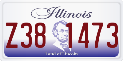 IL license plate Z381473