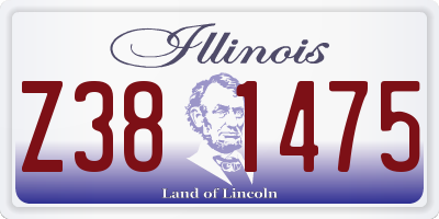 IL license plate Z381475