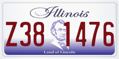IL license plate Z381476