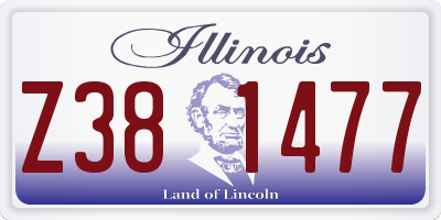 IL license plate Z381477