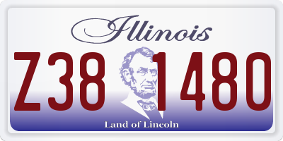 IL license plate Z381480