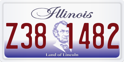 IL license plate Z381482