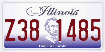 IL license plate Z381485