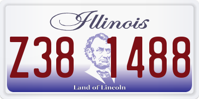 IL license plate Z381488