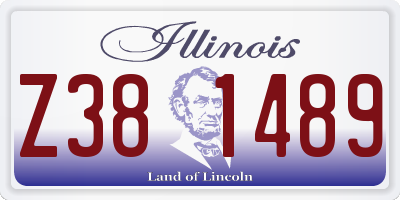 IL license plate Z381489