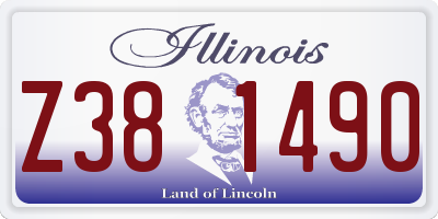 IL license plate Z381490