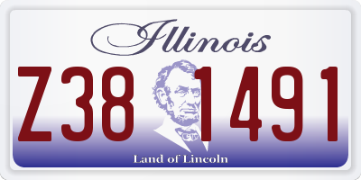 IL license plate Z381491